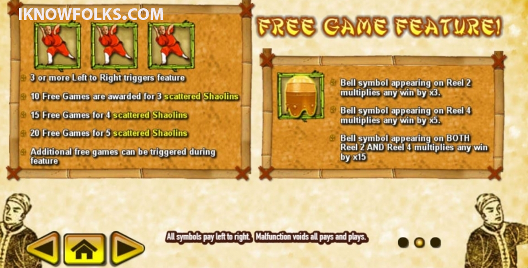 Shaolin Fortunes: Keberuntungan Gaya Seni Bela Diri Tiongkok